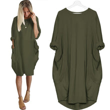 Load image into Gallery viewer, Women Casual Loose Dress with Pockets