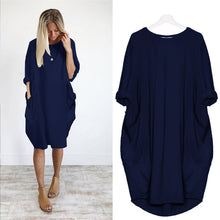 Load image into Gallery viewer, Women Casual Loose Dress with Pockets