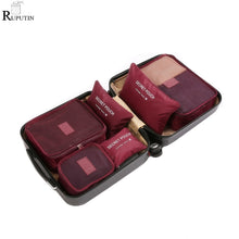 Cargar imagen en el visor de la galería, 6Pcs/set Travel Organizer Storage Bags Luggage Organizer Clothes Tidy Pouch