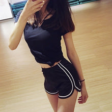 画像をギャラリービューアに読み込む, New Summer Silk Slim Beach Casual Shorts