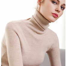 将图片加载到图库查看器,Casual Turtleneck Slim Knitted Sweater