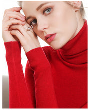将图片加载到图库查看器,Casual Turtleneck Slim Knitted Sweater