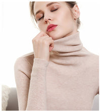 将图片加载到图库查看器,Casual Turtleneck Slim Knitted Sweater