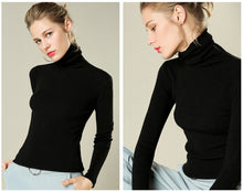将图片加载到图库查看器,Casual Turtleneck Slim Knitted Sweater