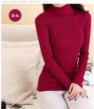 将图片加载到图库查看器,Casual Turtleneck Slim Knitted Sweater