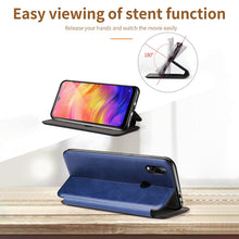 将图片加载到图库查看器,Leather Flip Magnetic Case For xiaomi redmi note