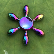 Load image into Gallery viewer, Rainbow Metal Finger Spinner
