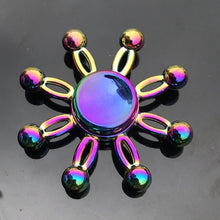 Load image into Gallery viewer, Rainbow Metal Finger Spinner