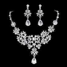将图片加载到图库查看器,Crystal Wedding Bridal Jewelry Sets