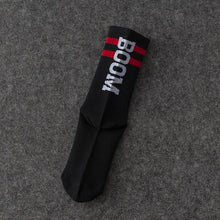 Cargar imagen en el visor de la galería, Black White Cotton Socks AB Side Don't Follow Me I'm Lost Creative Unisex Socks
