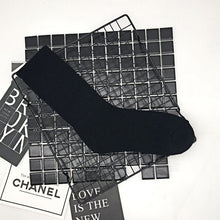 Cargar imagen en el visor de la galería, Black White Cotton Socks AB Side Don't Follow Me I'm Lost Creative Unisex Socks