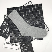 Cargar imagen en el visor de la galería, Black White Cotton Socks AB Side Don't Follow Me I'm Lost Creative Unisex Socks