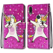 将图片加载到图库查看器,For Huawei Honor 8A 8C 8X 9 Case Leather Wallet