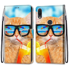 将图片加载到图库查看器,For Huawei Honor 8A 8C 8X 9 Case Leather Wallet