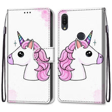 将图片加载到图库查看器,For Huawei Honor 8A 8C 8X 9 Case Leather Wallet