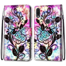 将图片加载到图库查看器,For Huawei Honor 8A 8C 8X 9 Case Leather Wallet