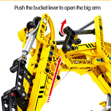 将图片加载到图库查看器,City Engineering Bulldozer Crane Technic Car Truck Excavator Roller Building Blocks