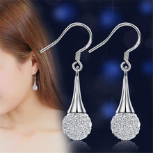 将图片加载到图库查看器,Luxury Zirconia female popular stud earrings