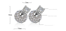 将图片加载到图库查看器,Luxury Zirconia female popular stud earrings