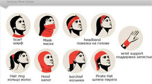 Load image into Gallery viewer, Multi-functional Seamless Tubular Magic Bandanas Tube Scarf