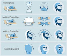 Load image into Gallery viewer, Multi-functional Seamless Tubular Magic Bandanas Tube Scarf