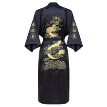 将图片加载到图库查看器,Hot sell Embroidery Dragon Male Sleepwear Loose Nightwear