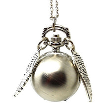 将图片加载到图库查看器,Luxury Smooth Golden Snitch Ball Quartz Pocket Watch
