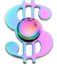 Load image into Gallery viewer, Rainbow Metal Finger Spinner