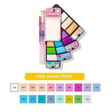 将图片加载到图库查看器,Solid Watercolor Paint Set With Water Brush Pen