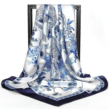Load image into Gallery viewer, Women Fashion Print Silk Satin Scarf