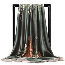 Load image into Gallery viewer, Women Fashion Print Silk Satin Scarf