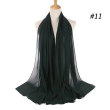 Charger l'image dans la galerie, Women Plain Bubble Chiffon Hijab Scarf Head Wraps