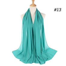 Charger l'image dans la galerie, Women Plain Bubble Chiffon Hijab Scarf Head Wraps