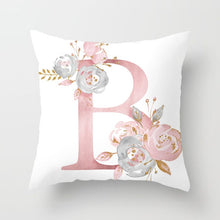 Kép betöltése a galériamegjelenítőbe: Decorative Pink Letter Printed Cushion Covers