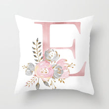 Kép betöltése a galériamegjelenítőbe: Decorative Pink Letter Printed Cushion Covers