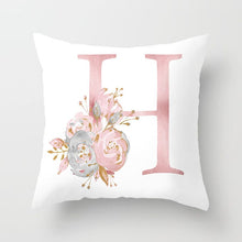 Kép betöltése a galériamegjelenítőbe: Decorative Pink Letter Printed Cushion Covers