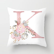 Kép betöltése a galériamegjelenítőbe: Decorative Pink Letter Printed Cushion Covers