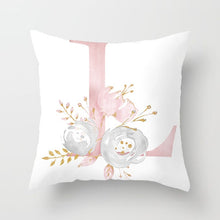 Kép betöltése a galériamegjelenítőbe: Decorative Pink Letter Printed Cushion Covers