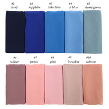 Charger l'image dans la galerie, Women Plain Bubble Chiffon Hijab Scarf Head Wraps