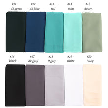 Charger l'image dans la galerie, Women Plain Bubble Chiffon Hijab Scarf Head Wraps