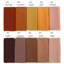 Charger l'image dans la galerie, Women Plain Bubble Chiffon Hijab Scarf Head Wraps