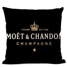 Cargar imagen en el visor de la galería, Black Linen Luxury Decorative Pillow Case