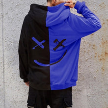画像をギャラリービューアに読み込む, Men Smile Hoodies 2019 Winter Hip Hop Print Oversized Sweatshirts Fashion Patchwork Unisex Couple Streetwear Men Women Hoodies