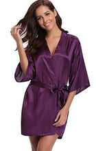 Cargar imagen en el visor de la galería, A sophisticated and alluring look Silk Bathrobe
