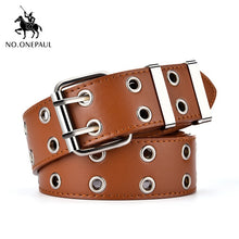 将图片加载到图库查看器,Genuine Leather New Punk style belts for women