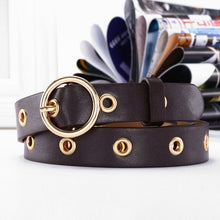 将图片加载到图库查看器,Genuine Leather New Punk style belts for women