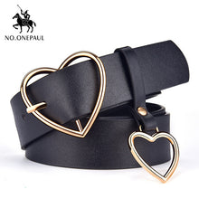 将图片加载到图库查看器,Genuine Leather New Punk style belts for women