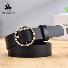 将图片加载到图库查看器,Genuine Leather New Punk style belts for women