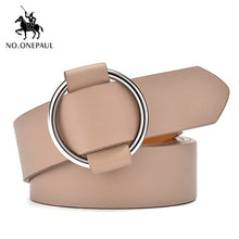 将图片加载到图库查看器,Genuine Leather New Punk style belts for women