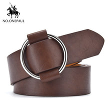 将图片加载到图库查看器,Genuine Leather New Punk style belts for women